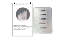 Microblading Shader için Uzunluk 1mm Gölgelendirme Dövme Makinesi İğnesi Düz