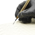 Kalıcı Kaş İçin Altın Alüminyum Alaşımlı Microblading Dövme Kalemi