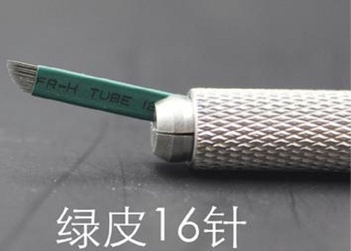 Manuel Dövme Kalemi İçin PCD Kalıcı Makyaj Kaş Dövme İğneleri 16 Pin İğne